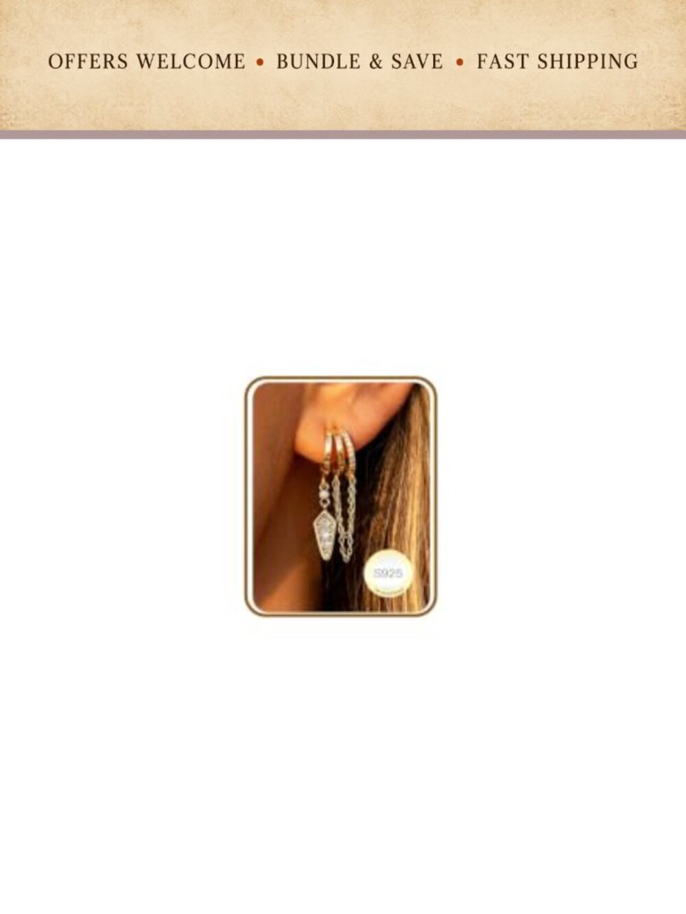 Gold Dangly Earrings for Women Hypoallergenic Drop Hoop Earrings